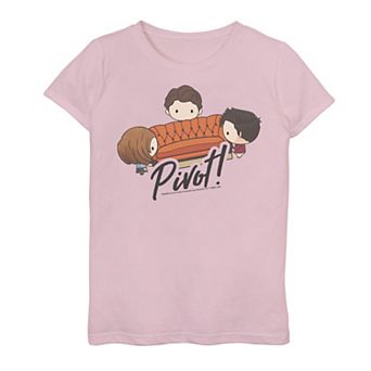 Girls 7-16 Friends Chibi Pivot Graphic Tee