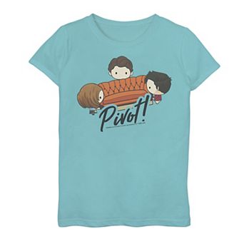 Girls 7-16 Friends Chibi Pivot Graphic Tee