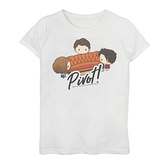 Girls 7-16 Friends Chibi Pivot Graphic Tee