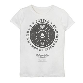 Girls 7-16 Superman Unbreakable Dad Graphic Tee