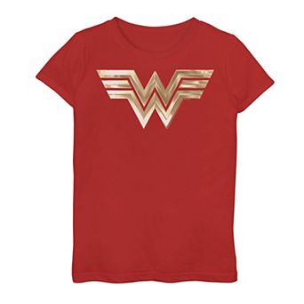 Girls 7-16 DC Comics Wonder Woman 1984 Gold Logo Graphic Tee