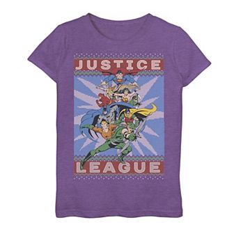Girls 7-16 Justice League Group Shot Knit Style Graphic Tee
