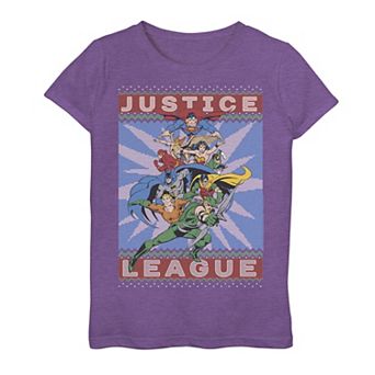 Girls 7-16 Justice League Group Shot Knit Style Graphic Tee