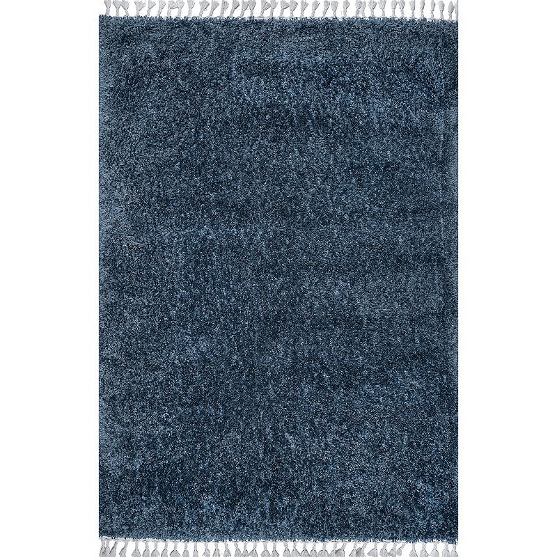 nuLOOM Neva Casual Plush Shag Rug, Blue, 11X15 Ft