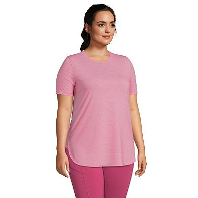 Plus Size Lands' End Moisture Wicking UPF 50 Tunic Tee