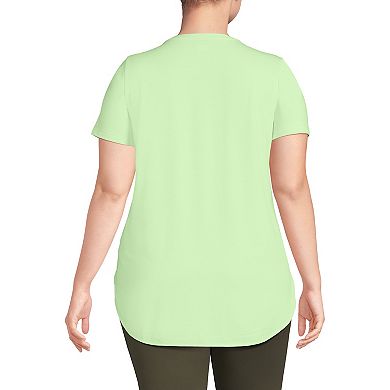 Plus Size Lands' End Moisture Wicking UPF 50 Tunic Tee