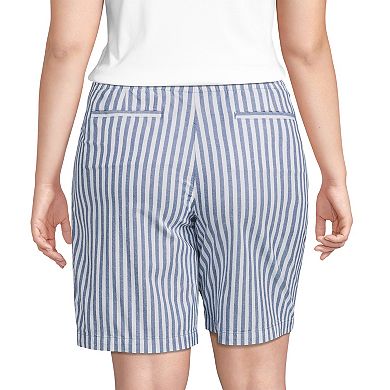 Plus Size Lands' End Pull-On Chino Bermuda Shorts