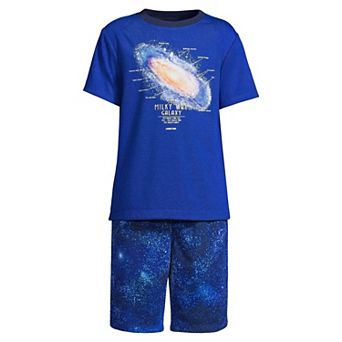 Boys 2-20 Lands' End Short Sleeve Graphic Tee & Shorts Pajama Set