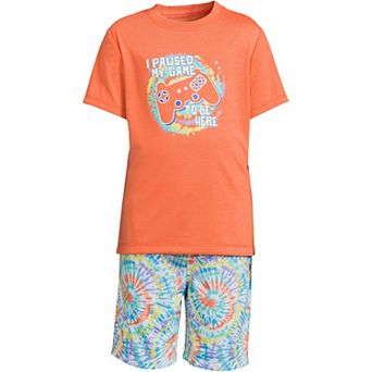 Boys 2-20 Lands' End Short Sleeve Graphic Tee & Shorts Pajama Set
