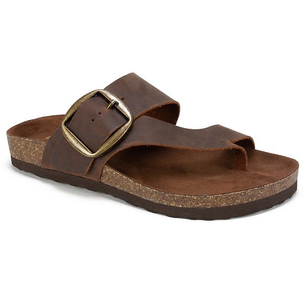 Sonoma Goods For Life® Pleasant Women's Leather Slide Sandals