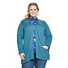 Plus Size Croft & Barrow® Ribbed Open-Front Cardigan