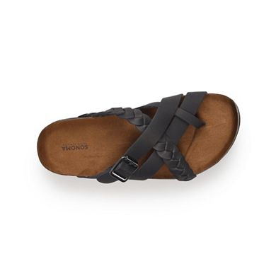 Sonoma Goods For Life® Likeable Women's Leather Slide Sandals 