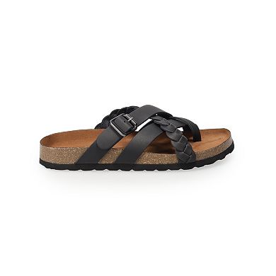 Sonoma Goods For Life® Likeable Women's Leather Slide Sandals 