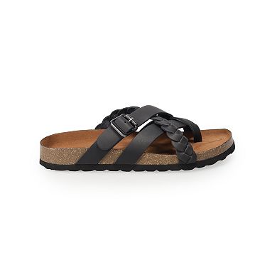 Sonoma Goods For Life® Likeable Women's Leather Slide Sandals