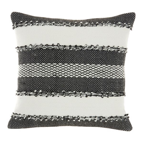 Mina Victory Woven Stripes & Dots Indoor Outdoor Throw Pillow