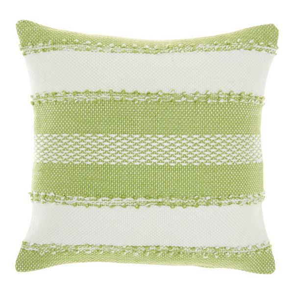 Mina Victory Woven Stripes & Dots Indoor Outdoor Throw Pillow
