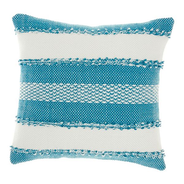 Mina Victory Woven Stripes & Dots Indoor Outdoor Throw Pillow