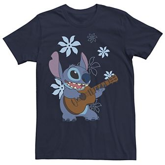 Big & Tall Disney Lilo & Stitch Stitch Flowers Poster Tee