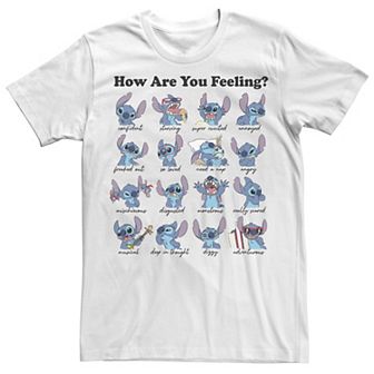 Big & Tall Disney Lilo And Stitch Stitch Moods Poster Tee