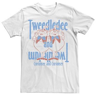 Big & Tall Disney Alice In Wonderland Tweedledee & Tweedledum Poster Tee