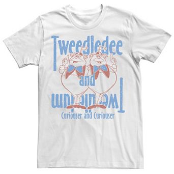 Big & Tall Disney Alice In Wonderland Tweedledee & Tweedledum Poster Tee