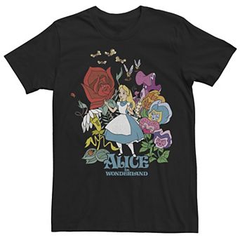 Disney's Alice In Wonderland Big & Tall Walking Through The Flowers Tee