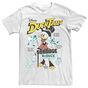 Big & Tall Duck Tales Richest Duck Poster Tee