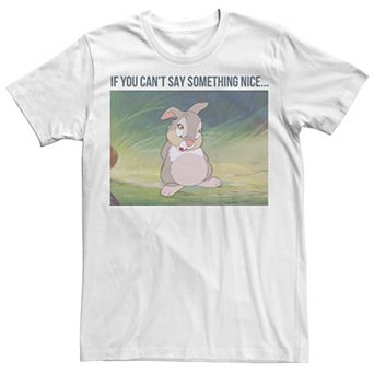 Big & Tall Disney Bambi Thumper "If You Can't Say Something Nice" Tee