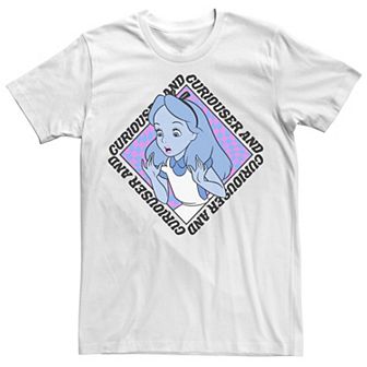 Big & Tall Disney Alice In Wonderland "Curiouser And Curiouser" Tee