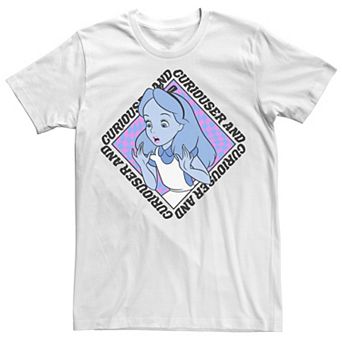 Big & Tall Disney Alice In Wonderland "Curiouser And Curiouser" Tee
