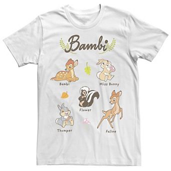 Big & Tall Disney Bambi Characters Tee