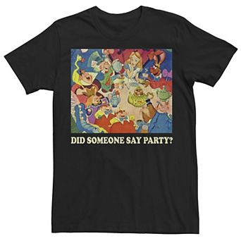 Big & Tall Disney Alice In Wonderland "Did Someone Say Party?" Tee