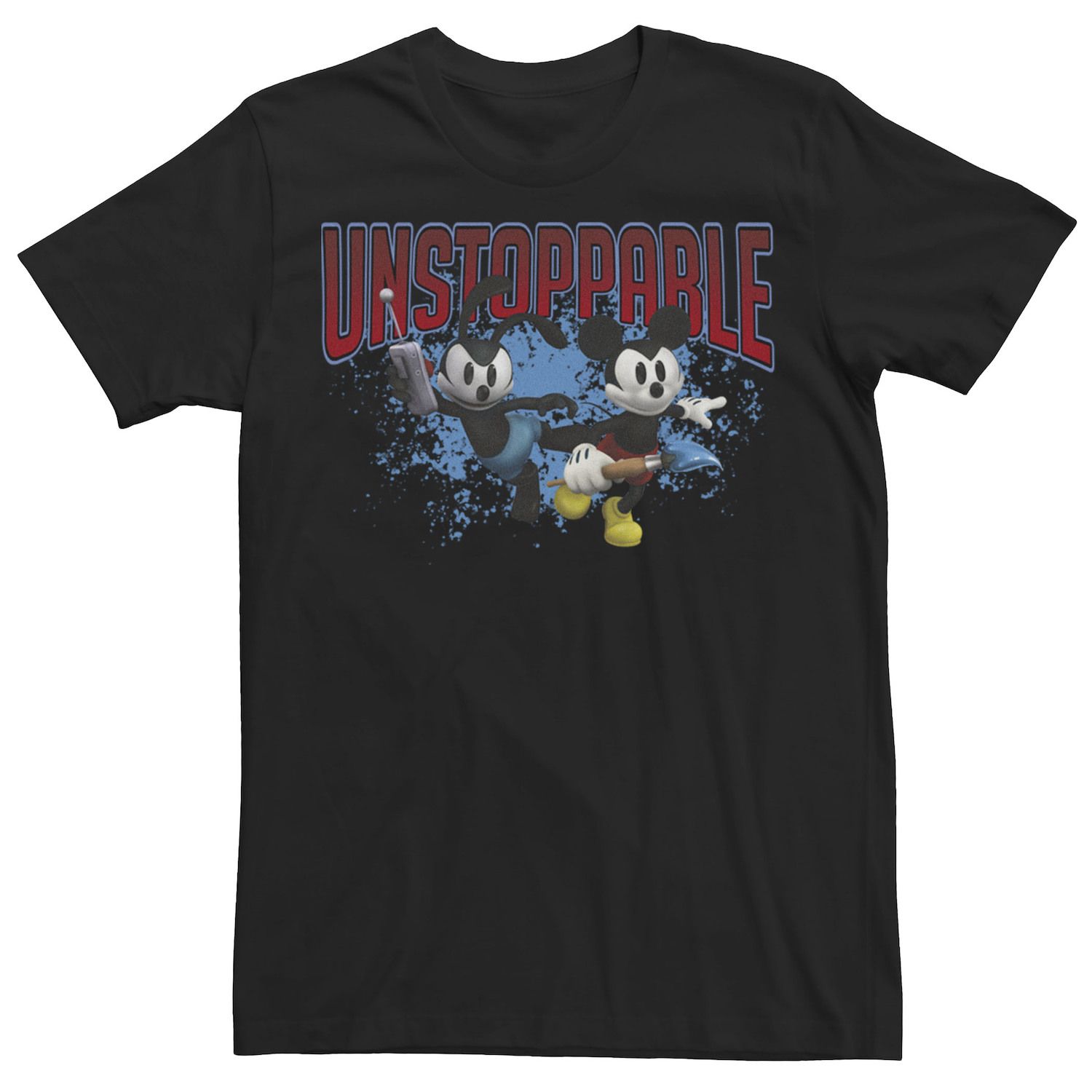 Image for Disney Big & Tall Epic Mickey Unstoppable Group Portrait Tee at Kohl's.