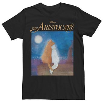 Big & Tall Disney The Aristocats Duchess & Thomas Night Sky Portrait Tee