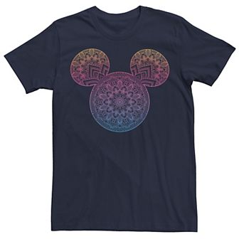 Big & Tall Disney Mickey & Friends Mandala Mickey Ears Tee