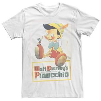 Big & Tall Disney Pinocchio Vintage Portrait Tee
