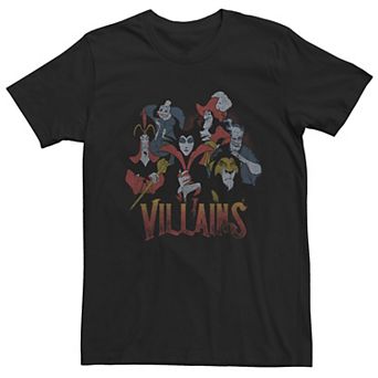 Big & Tall Disney Villains Vintage Group Shot Tee
