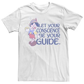 Big & Tall Disney Pinocchio "Let Your Conscience Be Your Guide" Tee