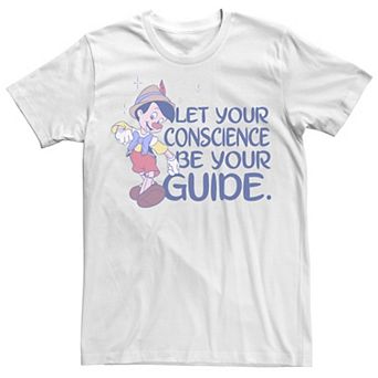 Big & Tall Disney Pinocchio "Let Your Conscience Be Your Guide" Tee