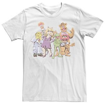 Big & Tall Disney Muppets Group Shot Illustrated Tee
