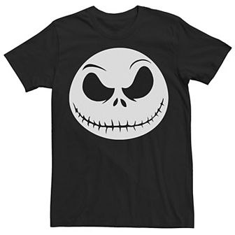 Big & Tall Disney The Nightmare Before Christmas Jack Skellington Face Tee