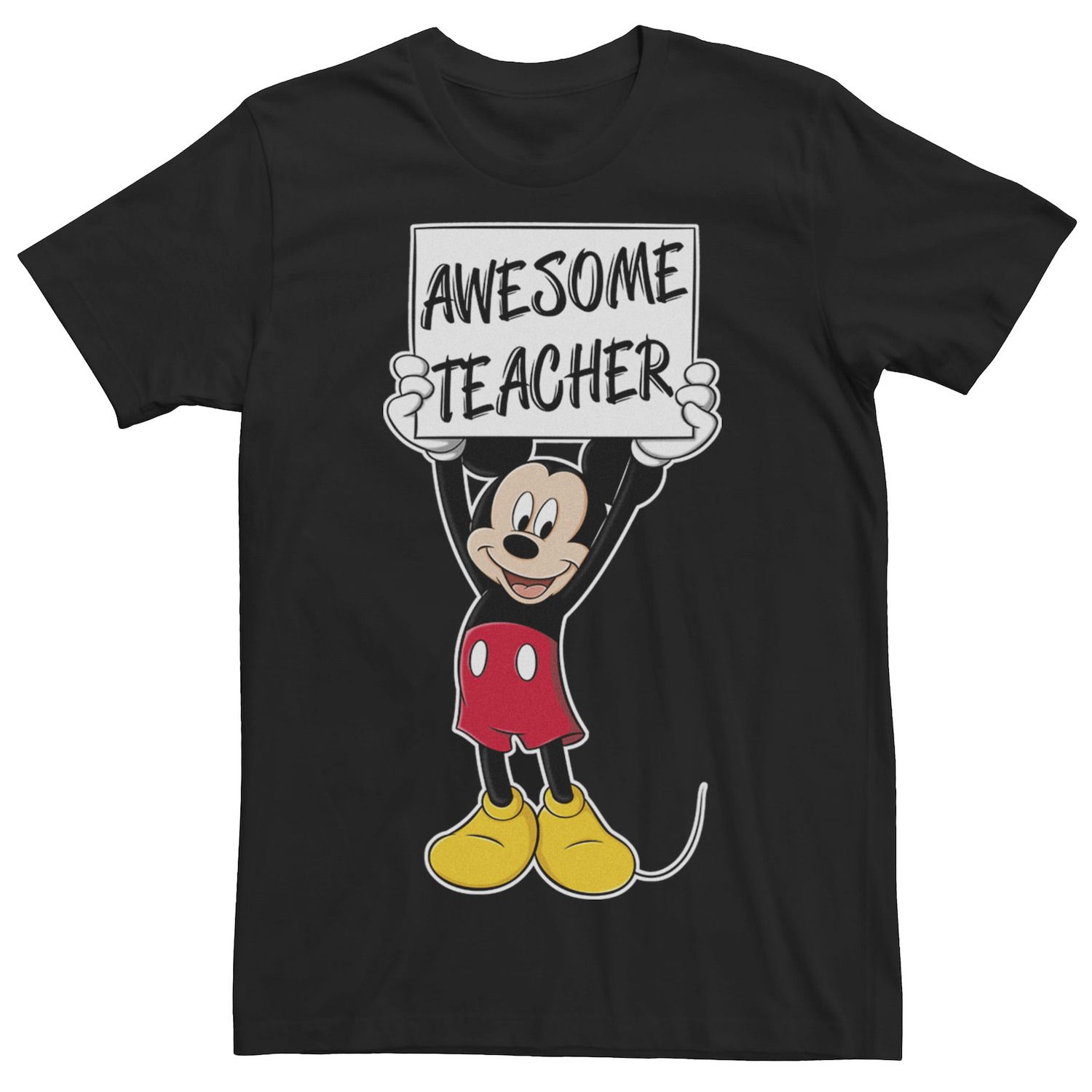 Image for Disney Big & Tall Mickey Mouse "Awesome Teacher" Tee at Kohl's.