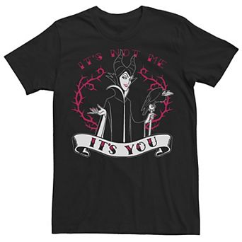Big & Tall Disney Villains Valentines Maleficent "It's Not Me It's You" Tee