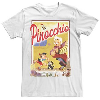 Big & Tall Disney Pinocchio Vintage Storybook Poster Tee