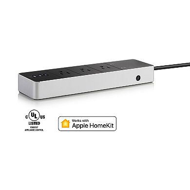 Eve Energy Strip Connected Triple Outlet with Apple HomeKit Technology
