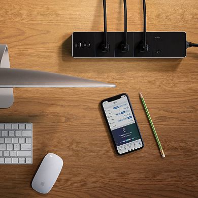 Eve Energy Strip Connected Triple Outlet with Apple HomeKit Technology