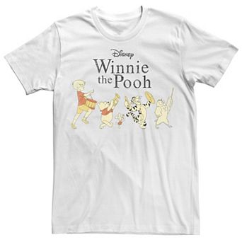 Big & Tall Disney Winnie The Pooh Character Lineup Tee