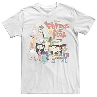 Big & Tall Disney Phineas And Ferb The Group Logo Tee
