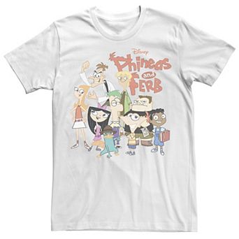 Big & Tall Disney Phineas And Ferb The Group Logo Tee