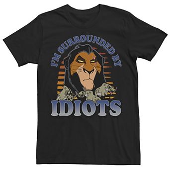 Big & Tall Disney Lion King Scar Surrounded By Idiots Tee